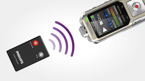 Wireless remote control included for convenient recording