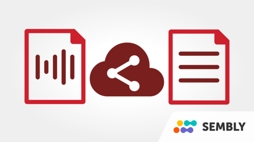 Easily share your voice or meeting recordings with colleagues, family or classmates