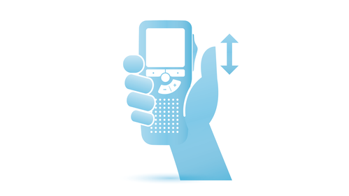 Ergonomic slide switch for efficient one-thumb operation