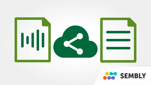 Easily share your voice or meeting recordings with colleagues, family or classmates