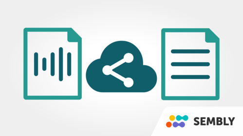 Easily share your voice or meeting recordings with colleagues, family or classmates