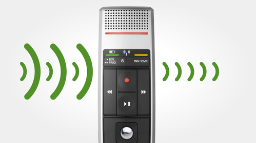 Noise-canceling microphone for accurate speech recognition results