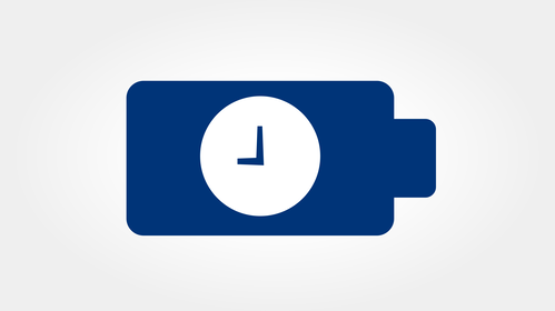 Rechargeable Li-ion polymer battery for extra-long recording