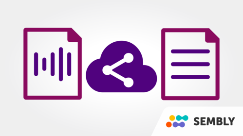 Easily share your voice or meeting recordings with colleagues, family or classmates