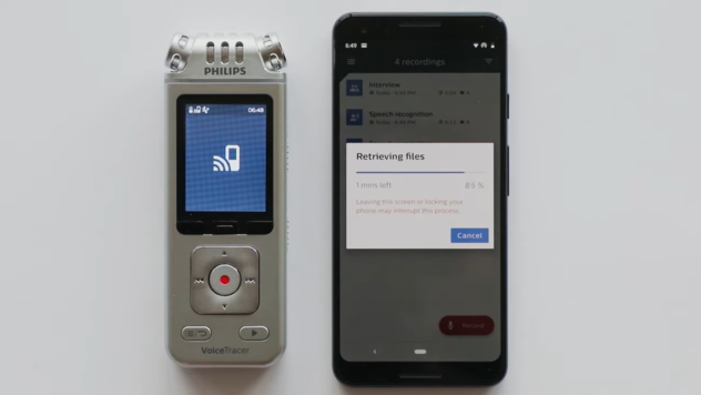Philips VoiceTracer App: How to download the file from your VoiceTracer