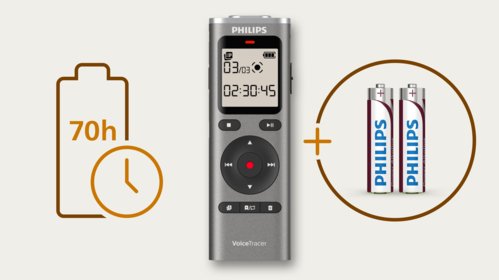 Extra long battery runtime for uninterrupted sessions