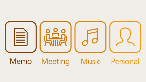 Audio scenes presets optimize audio settings in any recording situation