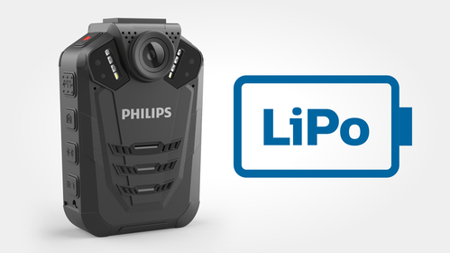 Rechargeable li-polymer battery for extra-long recording