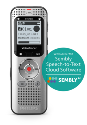 VoiceTracer Audio Recorder with Sembly Speech-to-Text Cloud Software