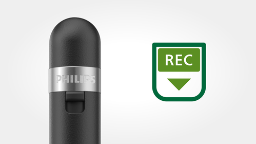One touch recording for increased ease of use