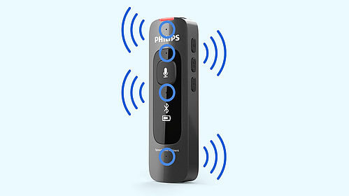 High-performance beamforming microphones ensure accurate speech recognition