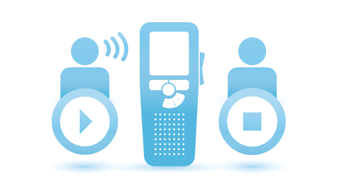 Voice-activation function for hands-free recording