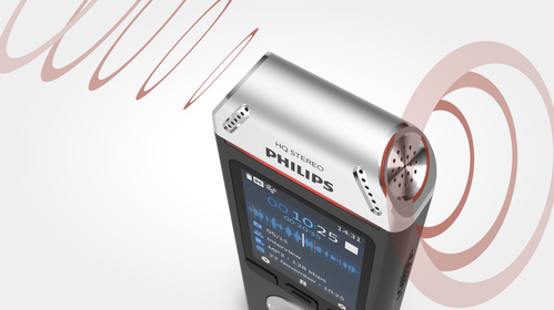 Two high-fidelity microphones for utmost speech clarity