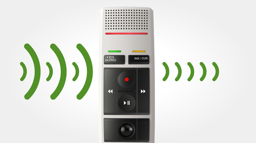 Noise-canceling microphone for accurate speech recognition results